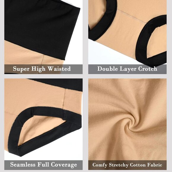 Smüthié High Waisted Compression Shapewear Shorts Tummy Control 1 Pack Free Gift - Picture 8 of 15